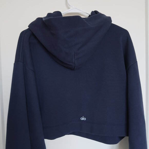 Alo Yoga Navy Blue Bae Hoodie - Picture 3 of 3